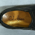 COLE HAAN NIKE AIR BLACK LEATHER SLIP ON LOAFERS 9 M MENS CASUAL SHOES