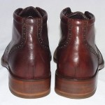 Cole Haan Liam Chukka Boots, Brogue Wingtip, Leather Upper, Dark Brown, 8 M, New