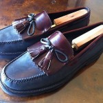 “VINTAGE” BEAUTIFUL TWO~TONE “COLE HAAN COUNTRY “TASSEL FRINGE LOAFER SZ12(D)WOW