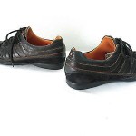 Mens 46 13 BOSS Hugo Boss Sneakers Lace Up Black Leather Casual Oxfords Fashion