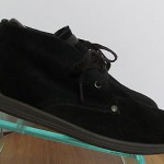 Mens sz 10 M black suede Diesel lace tie ankle athletic sole boot shoes