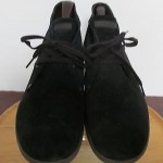 Mens sz 10 M black suede Diesel lace tie ankle athletic sole boot shoes