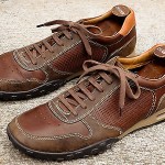 COLE HAAN Mens Athletic Inspired Brown Leather Lace Up Shoes w/ NIKE AIR size 10