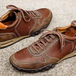 COLE HAAN Mens Athletic Inspired Brown Leather Lace Up Shoes w/ NIKE AIR size 10