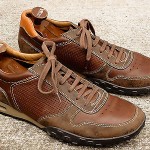COLE HAAN Mens Athletic Inspired Brown Leather Lace Up Shoes w/ NIKE AIR size 10