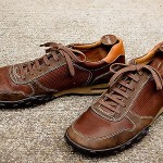 COLE HAAN Mens Athletic Inspired Brown Leather Lace Up Shoes w/ NIKE AIR size 10