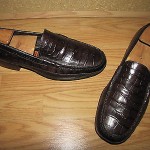 Cole Haan ‘Country’ Brown Alligator Embossed Loafers – 10M Int. 44