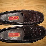 Cole Haan ‘Country’ Brown Alligator Embossed Loafers – 10M Int. 44
