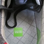 $150.0 Hugo Boss Men’s Fashion Sneakers Space Up Leather Shoes Black/gray SIZ 10
