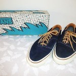 VANS Mens ERA 59 Navy Blue Suede Skateboarding Sneakers Deck shoes SZ 9.5