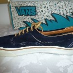 VANS Mens ERA 59 Navy Blue Suede Skateboarding Sneakers Deck shoes SZ 9.5
