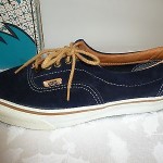 VANS Mens ERA 59 Navy Blue Suede Skateboarding Sneakers Deck shoes SZ 9.5