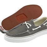 Vans Classic Zapato Del Barco Pewter White boat casual Mens US size 12
