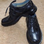 CLARKS Mens Touareg Sz 8.5 8 1/2 Dress Casual Black Leather 70851 Retail $89.99