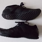 DIESEL WISH US 8 BLACK LEATHER CASUAL SHOES/SNEAKERS