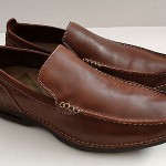 COLE HAAN NIKE AIR Brown Leather with Tan Top Stitching Loafers Shoes 12 M
