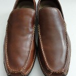 COLE HAAN NIKE AIR Brown Leather with Tan Top Stitching Loafers Shoes 12 M