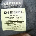 Men’s diesel Boksich Fashion sneakers Shoes size 7 m
