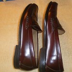 COLE HAAN MENS CITY CORDOVAN BROWN LEATHER PENNY LOAFERS SIZE 8.5 D
