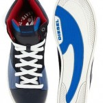 $195 – DIESEL Men’s BRANDSTER G-TOP Y00667 TRAINERS SHOES Blue/Red SIZE: 11