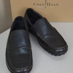 New! Cole Haan Tucker Venetian Men’s Black Leather Slip On Walking Shoes 10.5 M