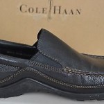 New! Cole Haan Tucker Venetian Men’s Black Leather Slip On Walking Shoes 10.5 M