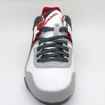 NEW Men’s DIESEL Korbin S Grey White Casual Fashion Sport Sneakers Shoes leather