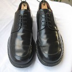 COLE HAAN BLACK LEATHER APRON TOE OXFORDS  MENS SIZE 10.5 D