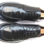COLE HAAN BLACK LEATHER APRON TOE OXFORDS  MENS SIZE 10.5 D