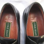 COLE HAAN BLACK LEATHER APRON TOE OXFORDS  MENS SIZE 10.5 D