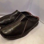 Cole Haan Mens  Black & Brown Leather Clogs Mules Slip On Loafers Shoes Sz 12 M