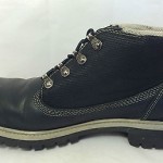 TIMBERLAND Mens Hiking Boots Black Leather Shoes Ankle High Boots Mens Size 10 M