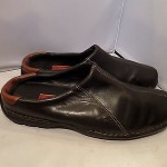 Cole Haan Mens  Black & Brown Leather Clogs Mules Slip On Loafers Shoes Sz 12 M