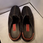 Cole Haan Mens  Black & Brown Leather Clogs Mules Slip On Loafers Shoes Sz 12 M