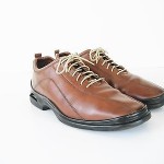 COLE HAAN Nike Air casual lace up OXFORDS brown leather size 8.5 M