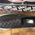 NIB Vans Classic Slip-On (CHECKERBOARD) Black / Black Size 12Men/Women Shoes