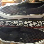NIB Vans Classic Slip-On (CHECKERBOARD) Black / Black Size 12Men/Women Shoes
