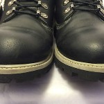TIMBERLAND Mens Hiking Boots Black Leather Shoes Ankle High Boots Mens Size 10 M