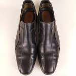COLE HAAN NIKE AIR Black Leather Slip On Loafers Shoes Sz 10.5 M