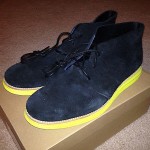 Men’s Cole Haan Lunargrand Chukka Suede Black/Volt 11M C11185 w/ box