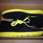 Men’s Cole Haan Lunargrand Chukka Suede Black/Volt 11M C11185 w/ box