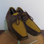 Mens sz 8.5 M Brown/yellow DIESEL lace tie casual walking shoes rare crepe soles
