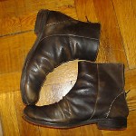 MEN’S USED DIESEL LEATHER ANKLE BOOT SHOE, SZ 8 (38)