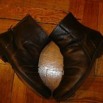 MEN’S USED DIESEL LEATHER ANKLE BOOT SHOE, SZ 8 (38)
