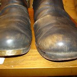 MEN’S USED DIESEL LEATHER ANKLE BOOT SHOE, SZ 8 (38)
