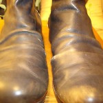 MEN’S USED DIESEL LEATHER ANKLE BOOT SHOE, SZ 8 (38)