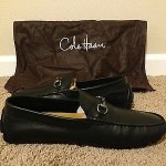 COLE HAAN MEN’S BLACK HOWLAND BIT II DRIVING MOCASSIN SZ 9