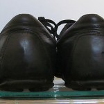Men’s sz 13 black leather Diesel lace tie athletic running tennis shoes