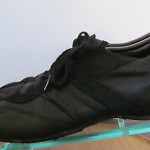 Men’s sz 13 black leather Diesel lace tie athletic running tennis shoes