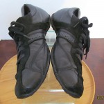 Men’s sz 13 black leather Diesel lace tie athletic running tennis shoes